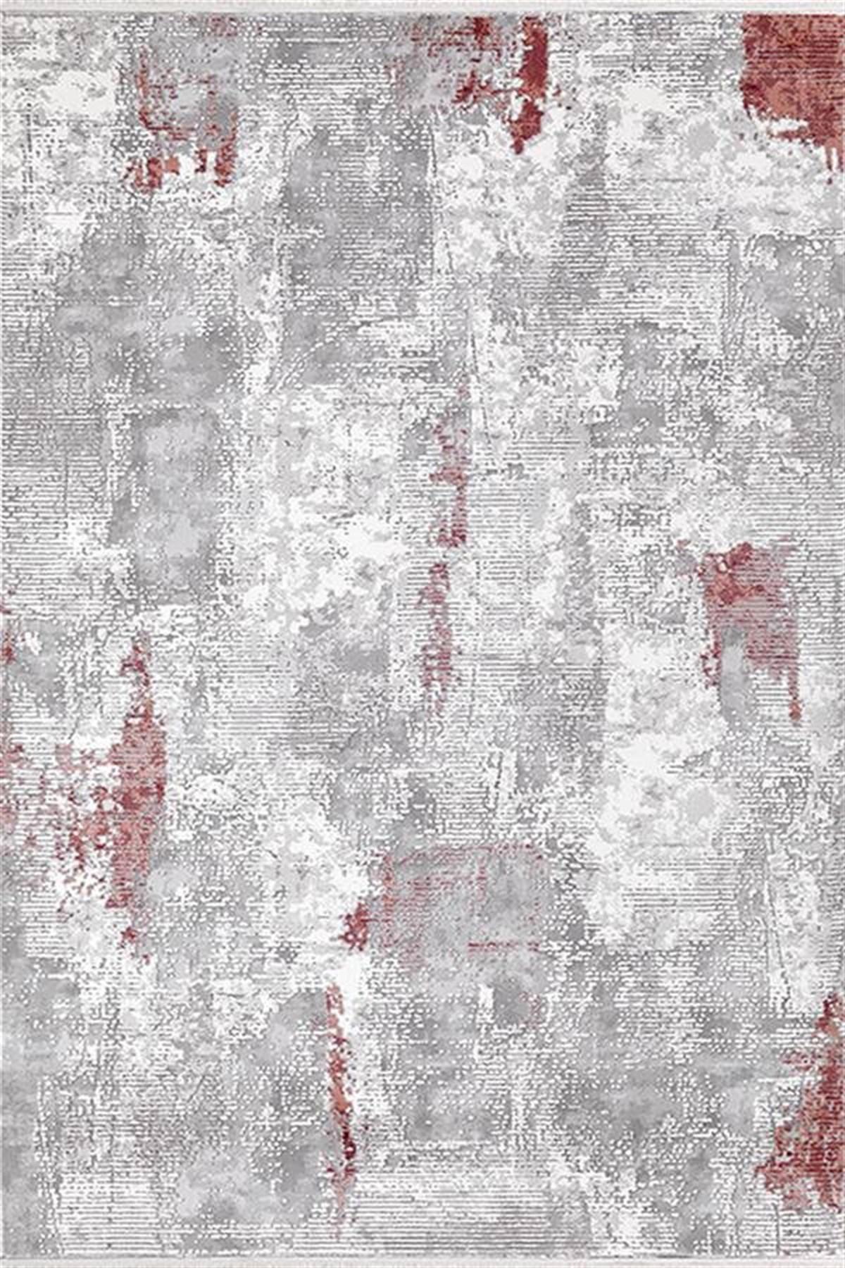 Efsane Halı Astra 31986 Gri 13 mm Akrilik Silinebilir Yıkanabilir Kalın Kaymaz Dikdörtgen Makine Dokuma Salon Halısı 160x235 cm