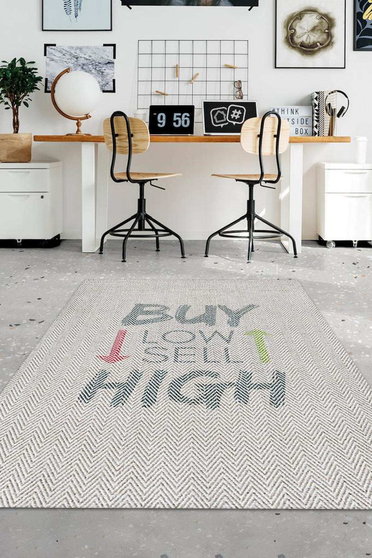 Homshtag Düşük Al Yüksek Sat Gri 4 mm Pamuk Antistatik Yıkanabilir İnce Kaymaz Dikdörtgen Makine Dokuma Genç Odası Halısı 80x150 cm