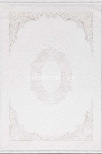 Flora Halı Avangard 6045A Çok Renkli 4 mm Bambu-Viskon Silinebilir Yıkanabilir Dikdörtgen Makine Dokuma Salon Halısı 150x233 cm