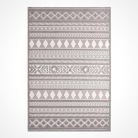 Crea Halı Almira 11412 Krem 8 mm Polyester Toz Tutmaz Yıkanabilir Orta Dikdörtgen Makine Dokuma Salon Halısı 160x160 cm
