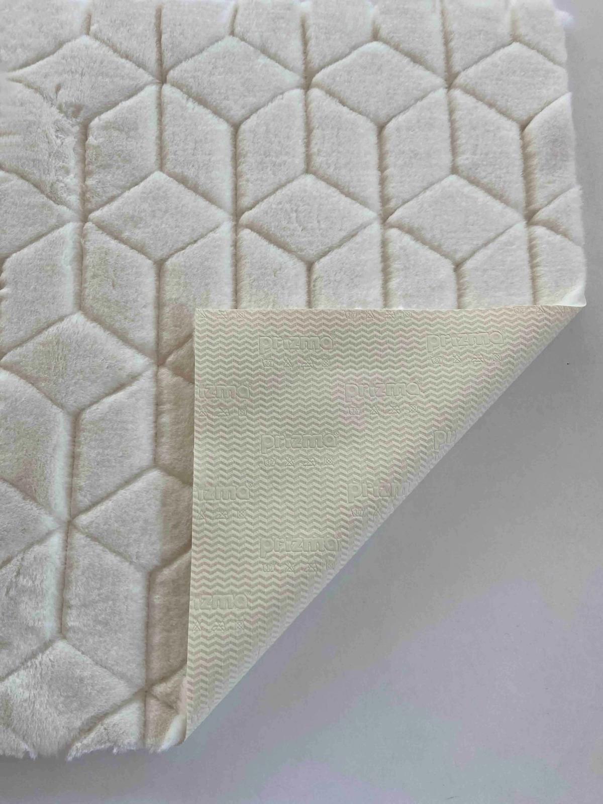 Prizma Home Comfort Diamond No:1 Çok Renkli 2 mm Polyester Yumuşak Yıkanabilir İnce Kaymaz Lateks Taban Dikdörtgen Makine Dokuma Salon Halısı 100x300 cm