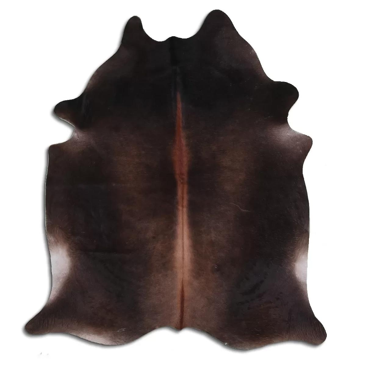 Fiesta Leather Art 66440 Krem 51 mm Deri Toz Tutmaz Yıkanabilir İnce Kaymaz Deri Taban Oval Makine Dokuma Salon Halısı 100x230 cm