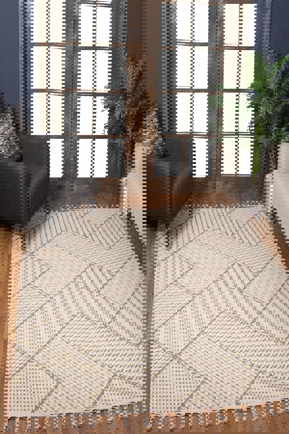 Valery Home Nirvana Krem 12 mm Polipropilen Yumuşak Yıkanabilir İnce Kaymaz Dikdörtgen Makine Dokuma Salon Halısı 120x200 cm