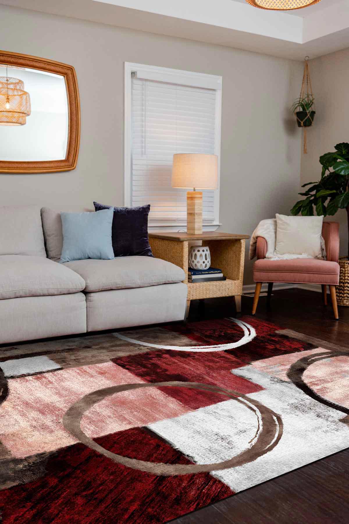 İlyaki Home Harch Krem 0.5 mm Pamuk Antibakteriyel Yıkanabilir İnce Kaymaz Dikdörtgen Makine Dokuma Salon Halısı 80x140 cm