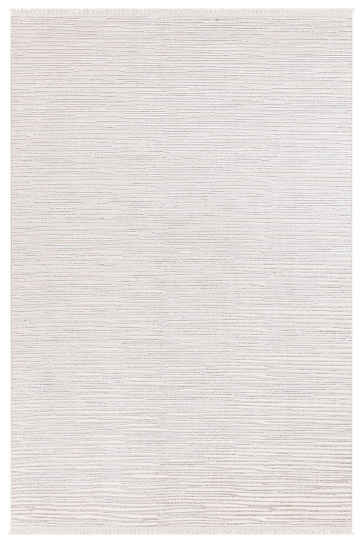 İpek Mekik Halı Lins 1405A Krem 6 mm Polyester Toz Tutmaz Yıkanabilir Orta Kaymaz Pamuk Taban Dikdörtgen Makine Dokuma Antre-Çocuk Odası-Salon-Yatak Odası Halısı 80x150 cm