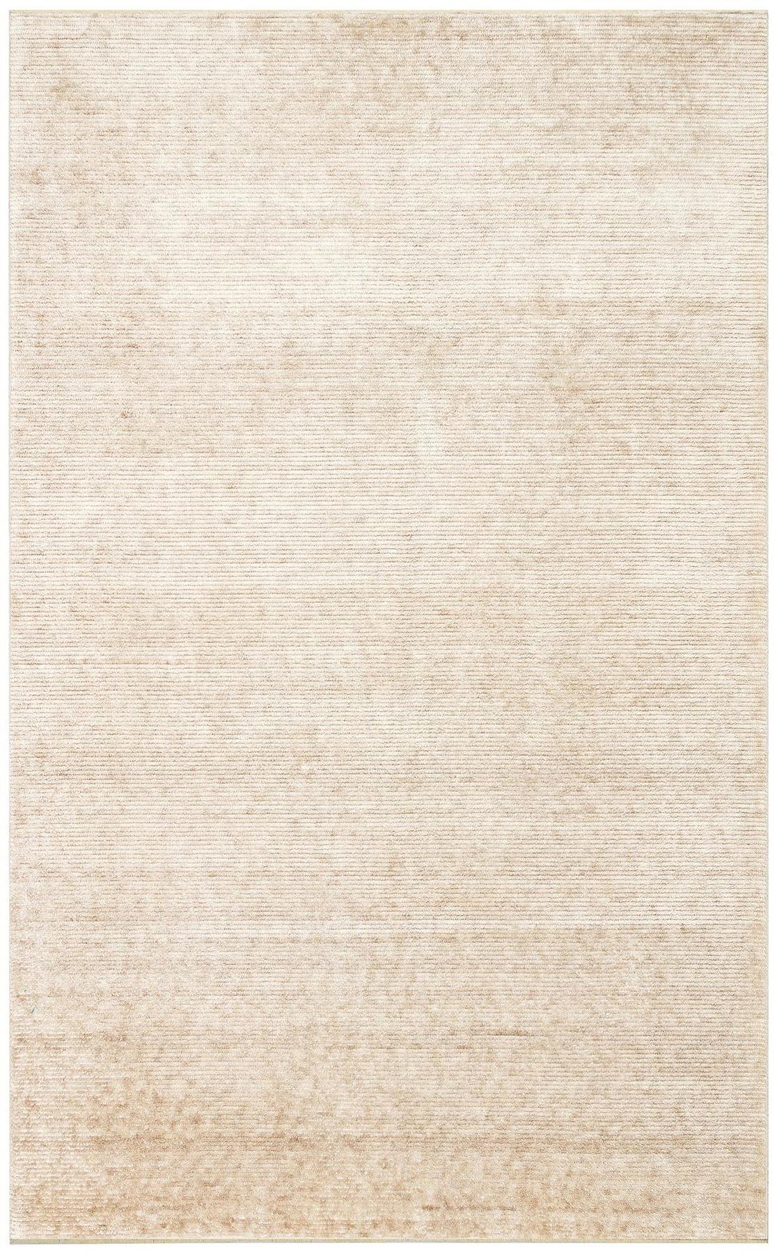 Eko Halı Gessi Krem 5 mm Silinebilir Yıkanabilir İnce Kaymaz Dikdörtgen El Dokuması Salon Halısı 180x300 cm