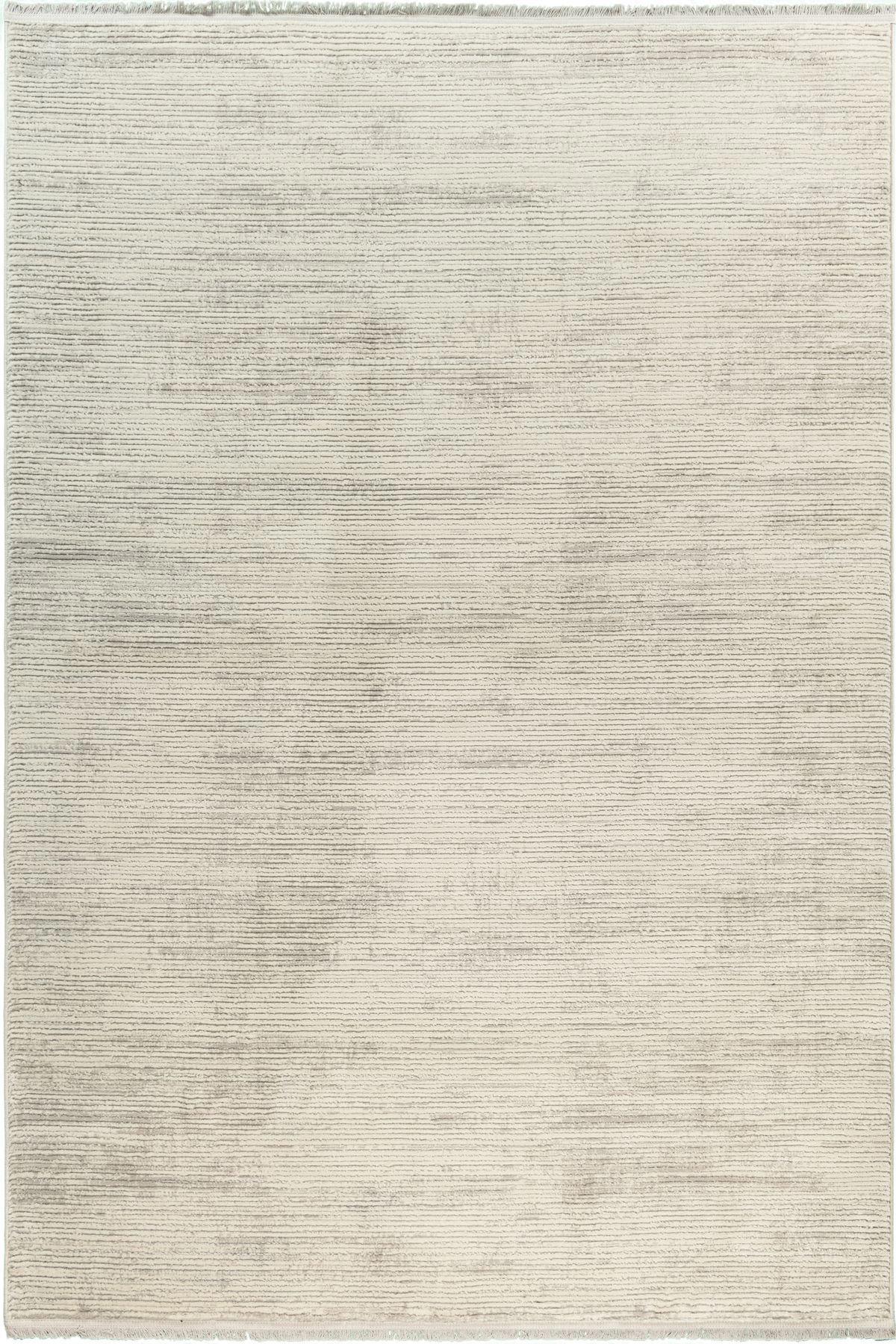 Tuğra Halı Rixos Carisma CR03 Krem 7 mm Polyester Yıkanabilir Kalın Kaymaz Taban Dikdörtgen Makine Dokuma Salon Halısı 120x180 cm