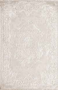 Royal Halı EGE EG23F Krem 12 mm Akrilik Toz Tutmaz Yıkanabilir İnce Kaymaz Lateks Taban Dikdörtgen Makine Dokuma Salon Halısı 40x60 cm