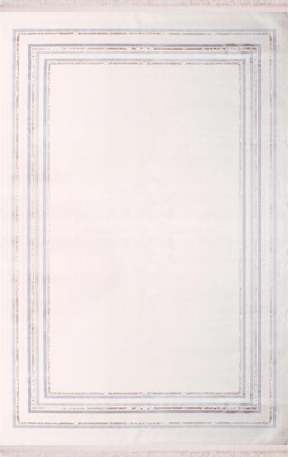 Nexus Kanije 186 Çok Renkli 4 mm Akrilik-Viskon Yıkanabilir İnce Dikdörtgen Makine Dokuma Salon Halısı 100x200 cm