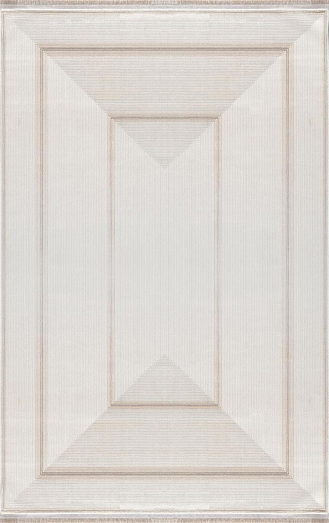 Merinos Lion 62752 Vizon 5 mm Polyester Antibakteriyel Yıkanabilir Kalın Kaymaz Dikdörtgen Makine Dokuma Salon Halısı 80x200 cm