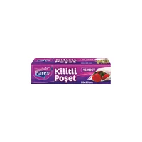 Parex Büyük Kilitli 20x25 Buz Dolabı Poşeti 12 Adet