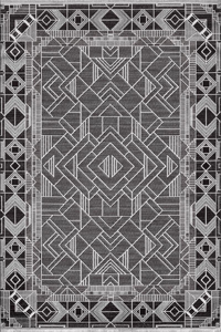 Royal Halı Elite QE01B Çok Renkli 7 mm Viskon Toz Tutmaz Yıkanabilir Kalın Kaymaz Lateks Taban Dikdörtgen Makine Dokuma Salon Halısı 160x230 cm