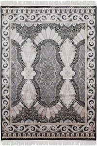 Tuğra Halı Topkapı TK02 Çok Renkli 9 mm Viskon Yıkanabilir İnce Dikdörtgen Makine Dokuma Salon Halısı 150x233 cm