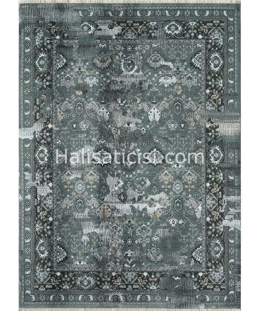 Gümüşsuyu Ecocycle 11577 Krem 8 mm Polyester Toz Tutmaz Yıkanabilir İnce Kaymaz Dikdörtgen Makine Dokuma Salon Halısı 80x150 cm