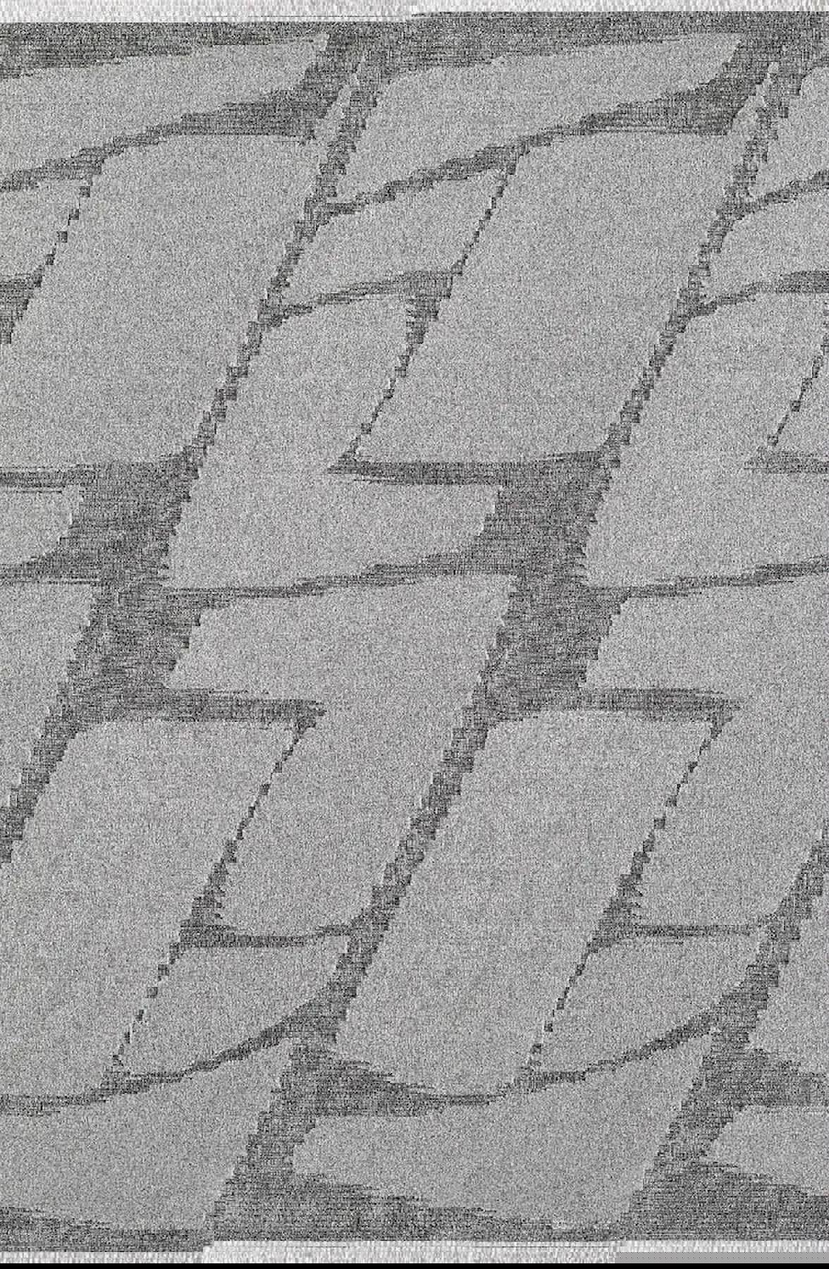 Pierre Cardin Greyna GN07A Gri 0.8 mm Akrilik Antibakteriyel Yıkanabilir İnce Kaymaz Dikdörtgen Makine Dokuma Salon Halısı 100x200 cm