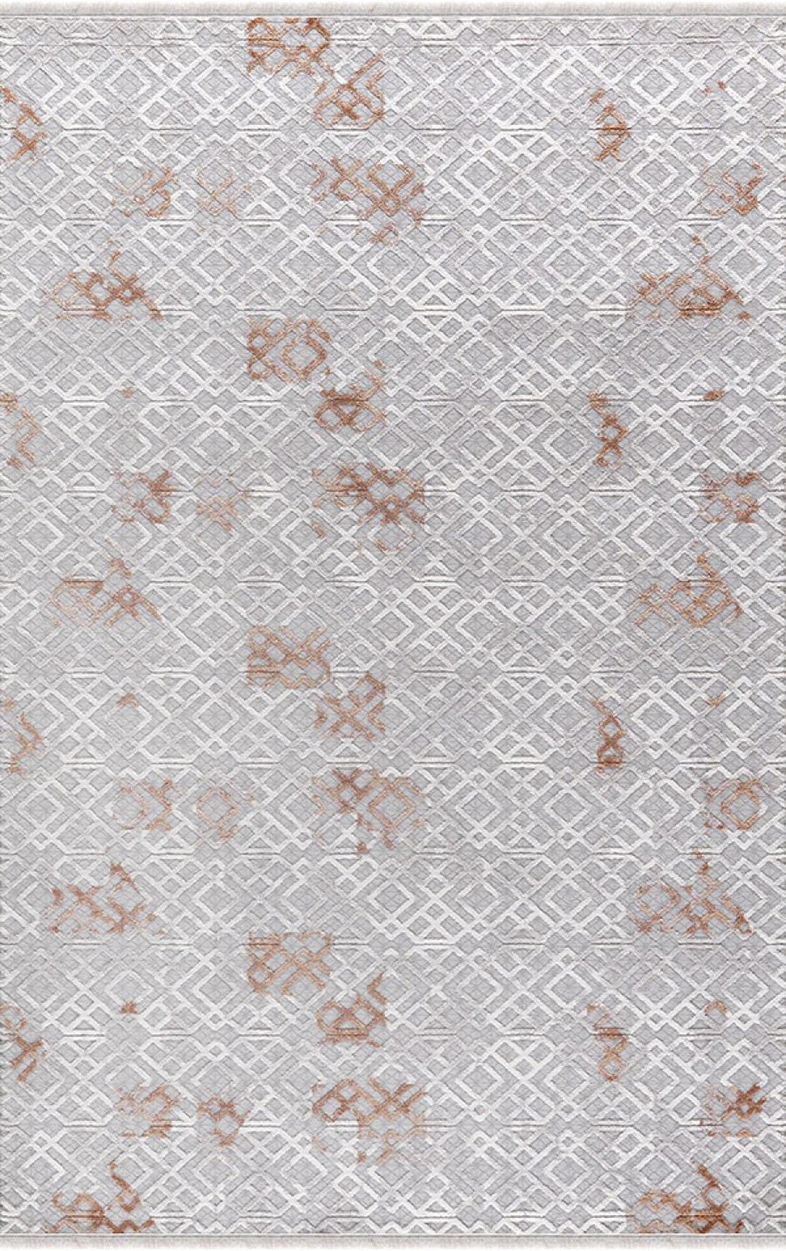 Padişah Sümela 39145 Krem 9 mm Akrilik Yıkanabilir İnce Dikdörtgen Makine Dokuma Salon Halısı 120x200 cm