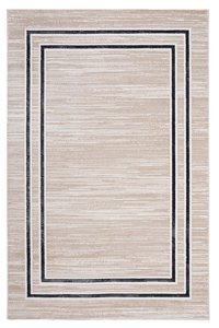 Alpina Home Expression Bej 7 mm Polyester Yıkanabilir İnce Kaymaz Jüt Taban Dikdörtgen Makine Dokuma Salon Halısı 115x160 cm