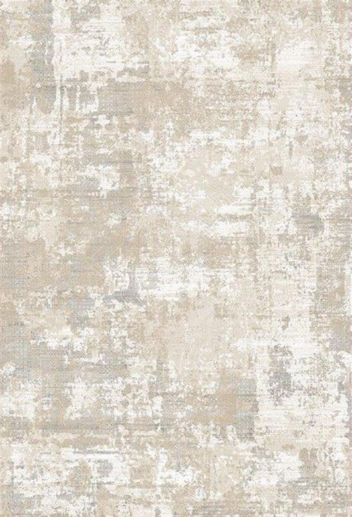 Elexsus Olimpos 1948 Krem 8 mm Viskon Silinebilir Yıkanabilir Orta Kaymaz Dikdörtgen Makine Dokuma Oturma Odası-Salon Halısı 80x200 cm
