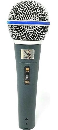Pawer PW-58 3.5 mm Kablolu Gri El Mikrofon