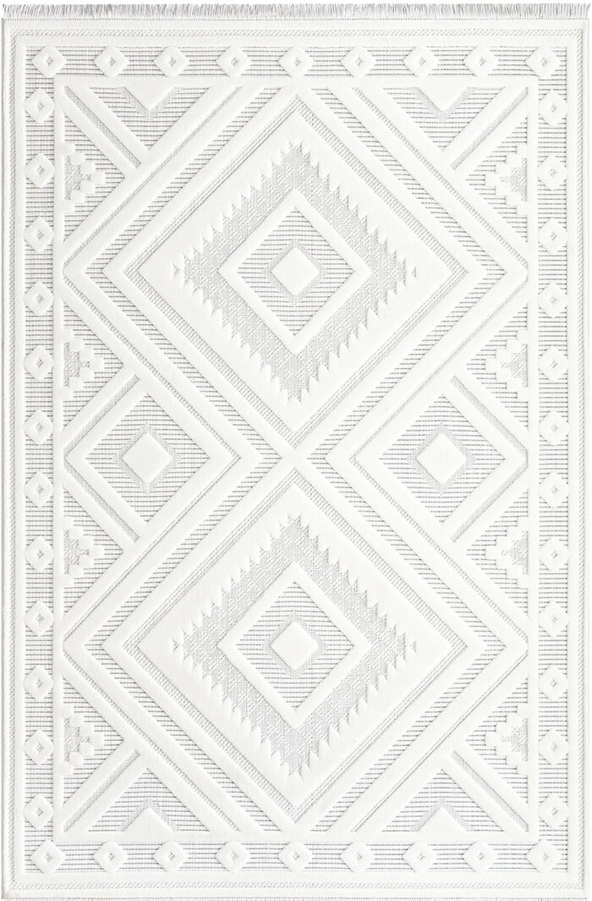 İpek Home Almond 11415 Krem 8 mm Polyester Toz Tutmaz Yıkanabilir Orta Kaymaz Pamuk Taban Dikdörtgen Makine Dokuma Antre-Çocuk Odası-Salon-Yatak Odası Halısı 140x200 cm