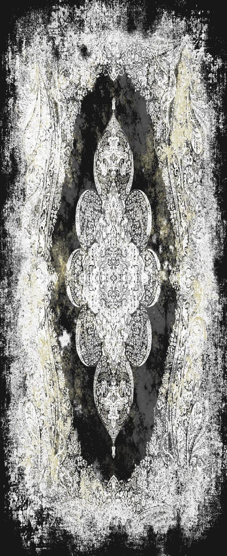 Pierre Cardin Gaudi GA06E Çok Renkli 7 mm Akrilik Antibakteriyel Yıkanabilir İnce Kaymaz Dikdörtgen Makine Dokuma Salon Halısı 120x200 cm
