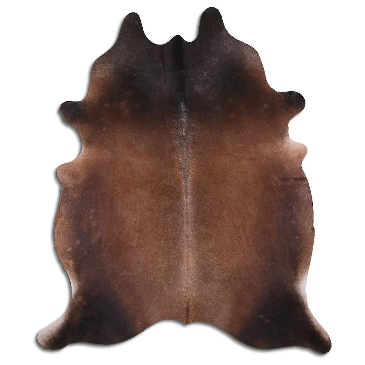 Fiesta Leather Art 35212 Krem 51 mm Deri Toz Tutmaz Yıkanabilir İnce Kaymaz Deri Taban Oval Makine Dokuma Salon Halısı 160x350 cm