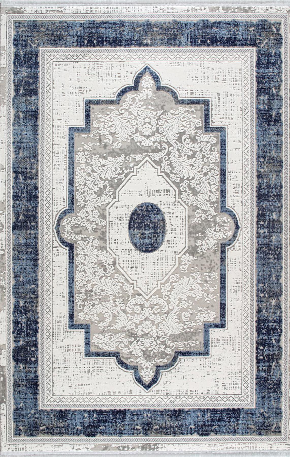 Artemis Halı Murano 02994A Çok Renkli Akrilik Yıkanabilir İnce Kaymaz Jüt Taban Dikdörtgen Makine Dokuma Salon Halısı 80x200 cm