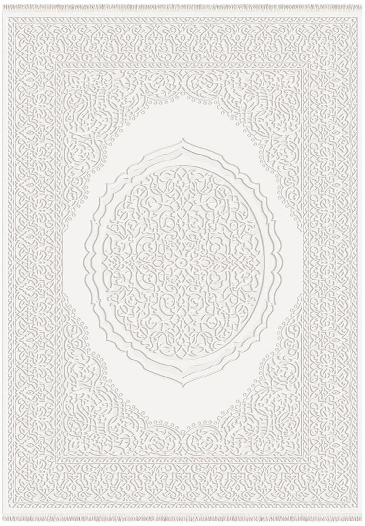 İpek Mekik Halı Gaspara 14560 Bej 11 mm Viskon Yıkanabilir Orta Kaymaz Pamuk Taban Dikdörtgen Makine Dokuma Antre-Çocuk Odası-Salon-Yatak Odası Halısı 120x160 cm