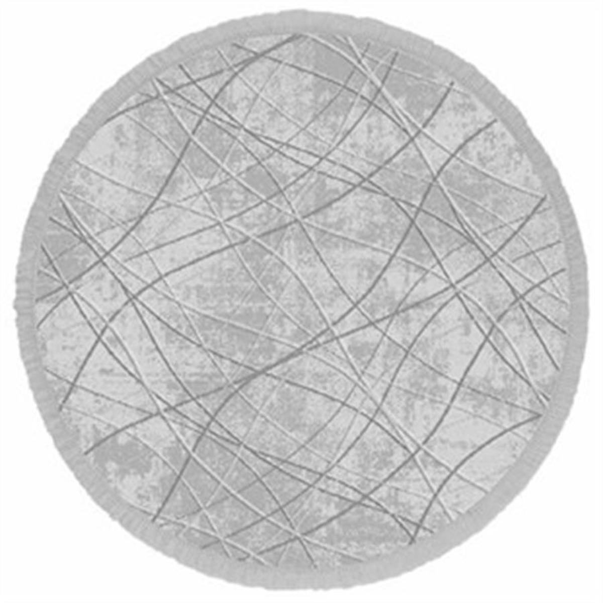 İpek Mekik Halı Sardes 6310 Gri 10 mm Akrilik Yalıtıma Yardımcı Yıkanabilir Orta Kaymaz Pamuk Taban Yuvarlak Makine Dokuma Salon Halısı 40x60 cm