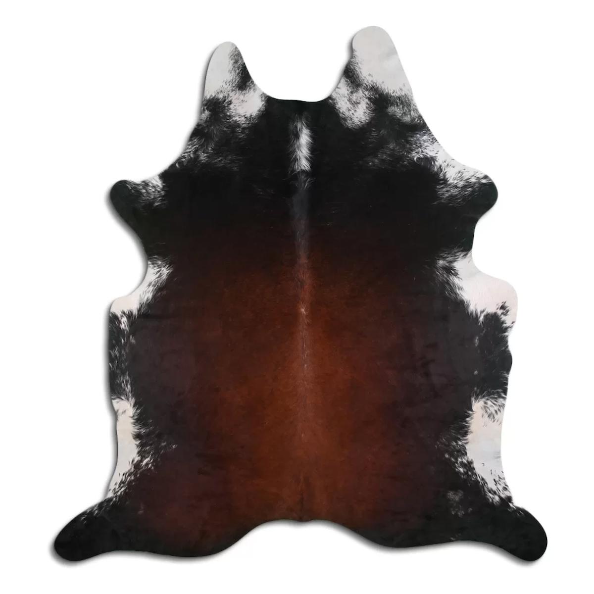 Fiesta Leather Art 103914 Krem 51 mm Deri Toz Tutmaz Yıkanabilir İnce Kaymaz Deri Taban Oval Makine Dokuma Salon Halısı 120x200 cm