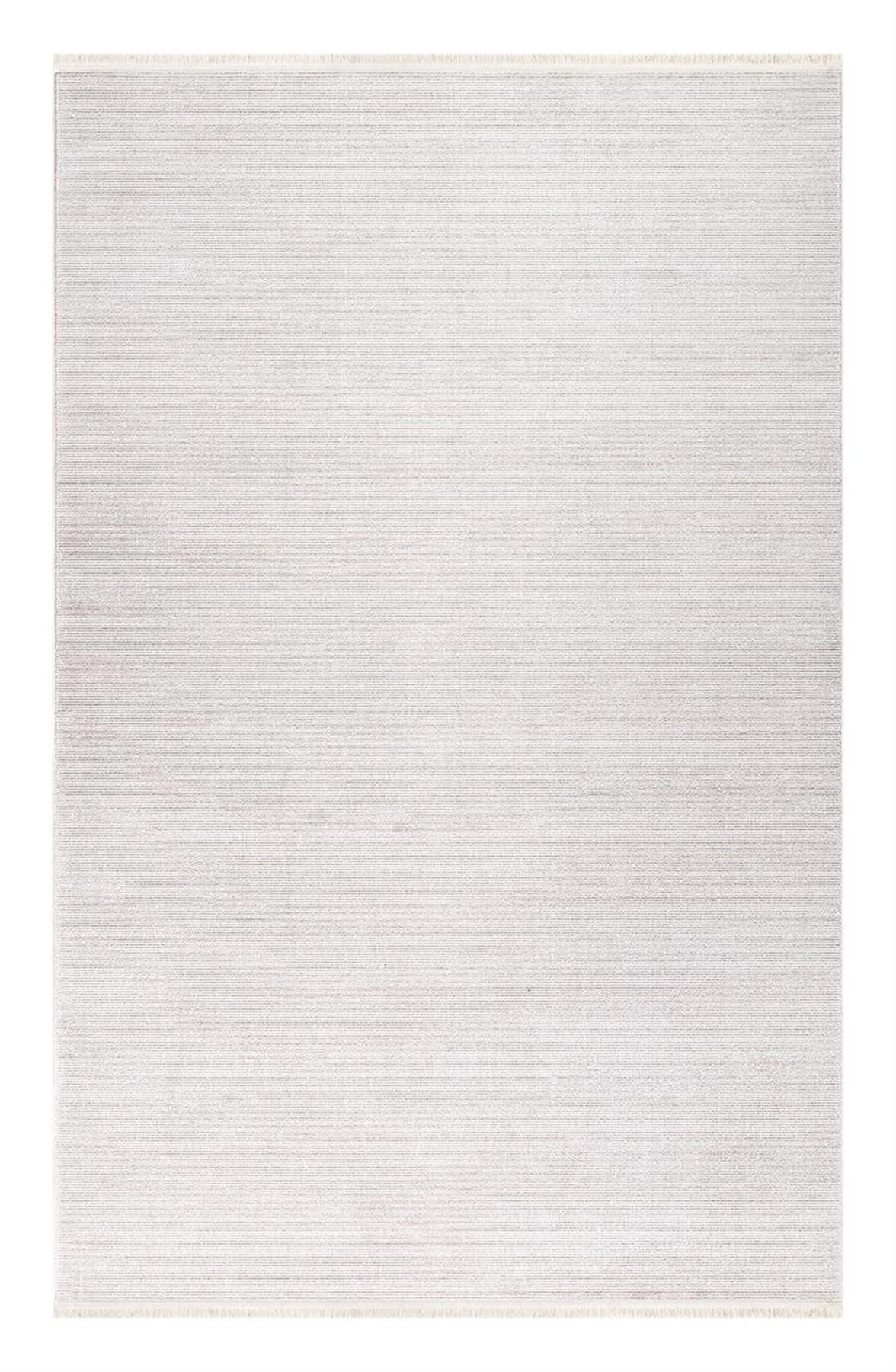 İpek Mekik Halı Anisa 15961 Krem 10 mm Akrilik Yıkanabilir Orta Kaymaz Pamuk Taban Dikdörtgen Makine Dokuma Antre-Çocuk Odası-Salon-Yatak Odası Halısı 140x200 cm