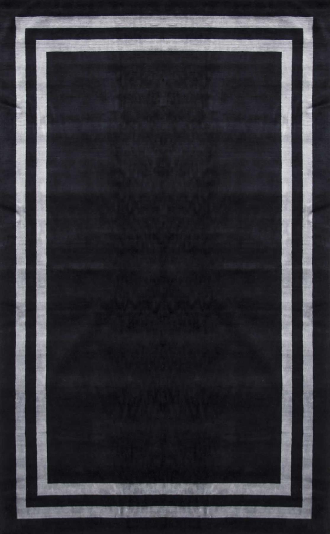 Eko Halı Vouge VG02 Gri-Siyah 6-12 mm Silinebilir Yıkanabilir Orta Kaymaz Dikdörtgen Makine Dokuma Oturma Odası-Salon Halısı 120x180 cm