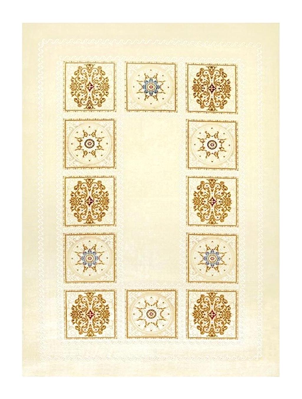 Pierre Cardin Venice 2737A Çok Renkli 13 mm Akrilik Leke Tutmaz Yıkanabilir İnce Kaymaz Dikdörtgen Makine Dokuma Salon Halısı 150x250 cm