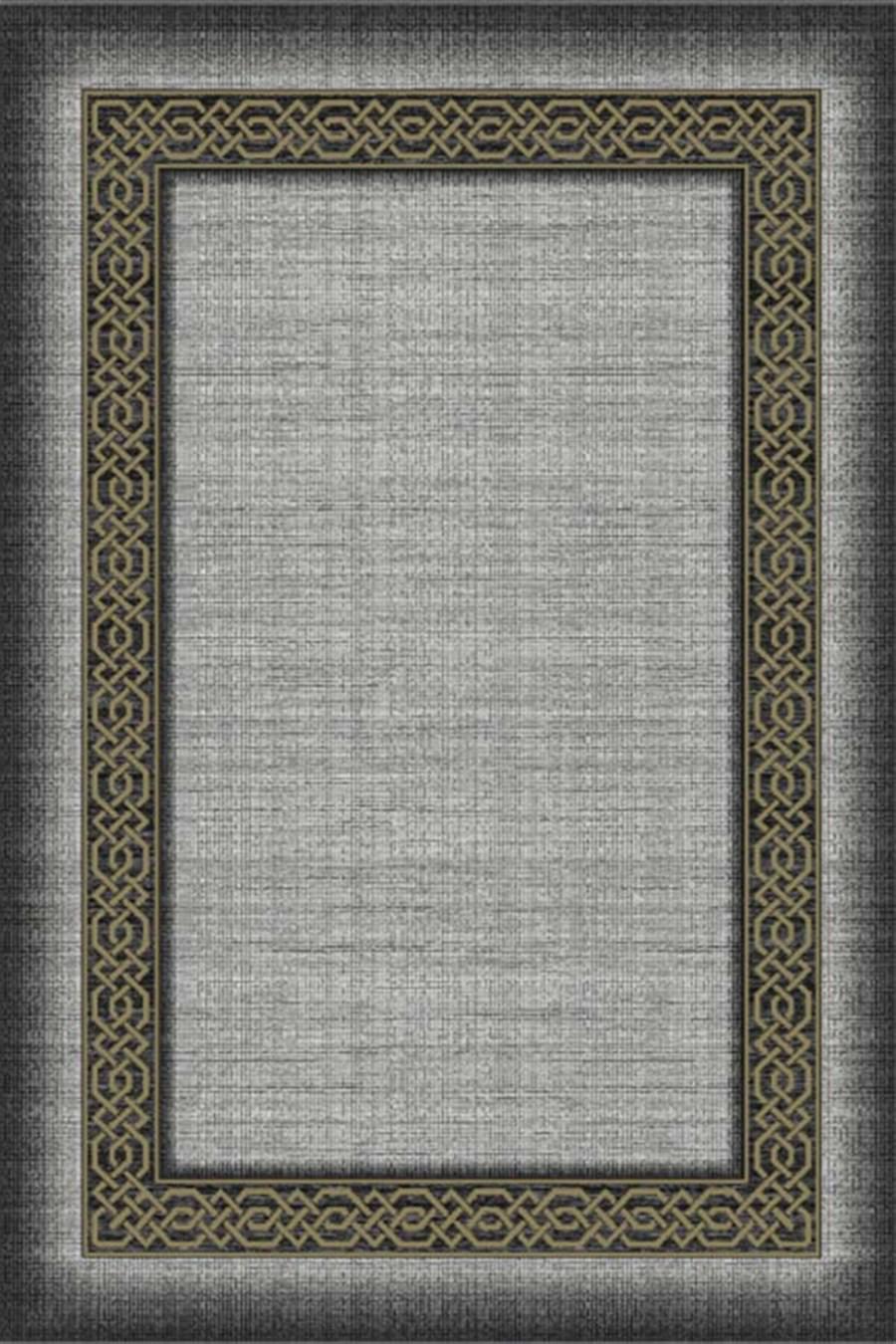 Padişah Santo 34710 Gri 10 mm Akrilik Yumuşak Yıkanabilir İnce Kaymaz Dikdörtgen Makine Dokuma Salon Halısı 200x290 cm