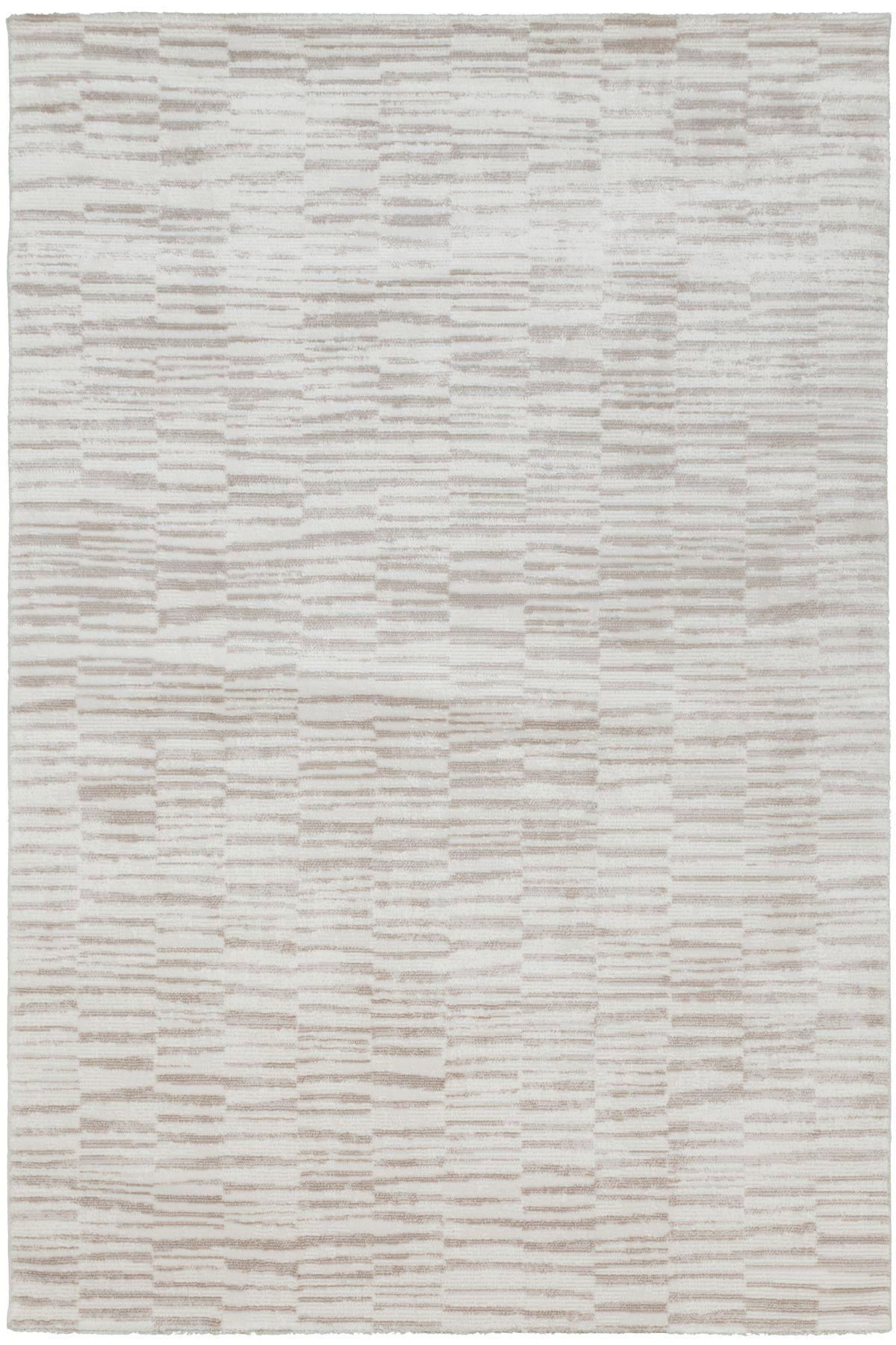 Dinarsu Adora 36403 Krem 10 mm Akrilik Antibakteriyel Yıkanabilir Orta Kaymaz Dikdörtgen Makine Dokuma Oturma Odası Halısı 100x150 cm