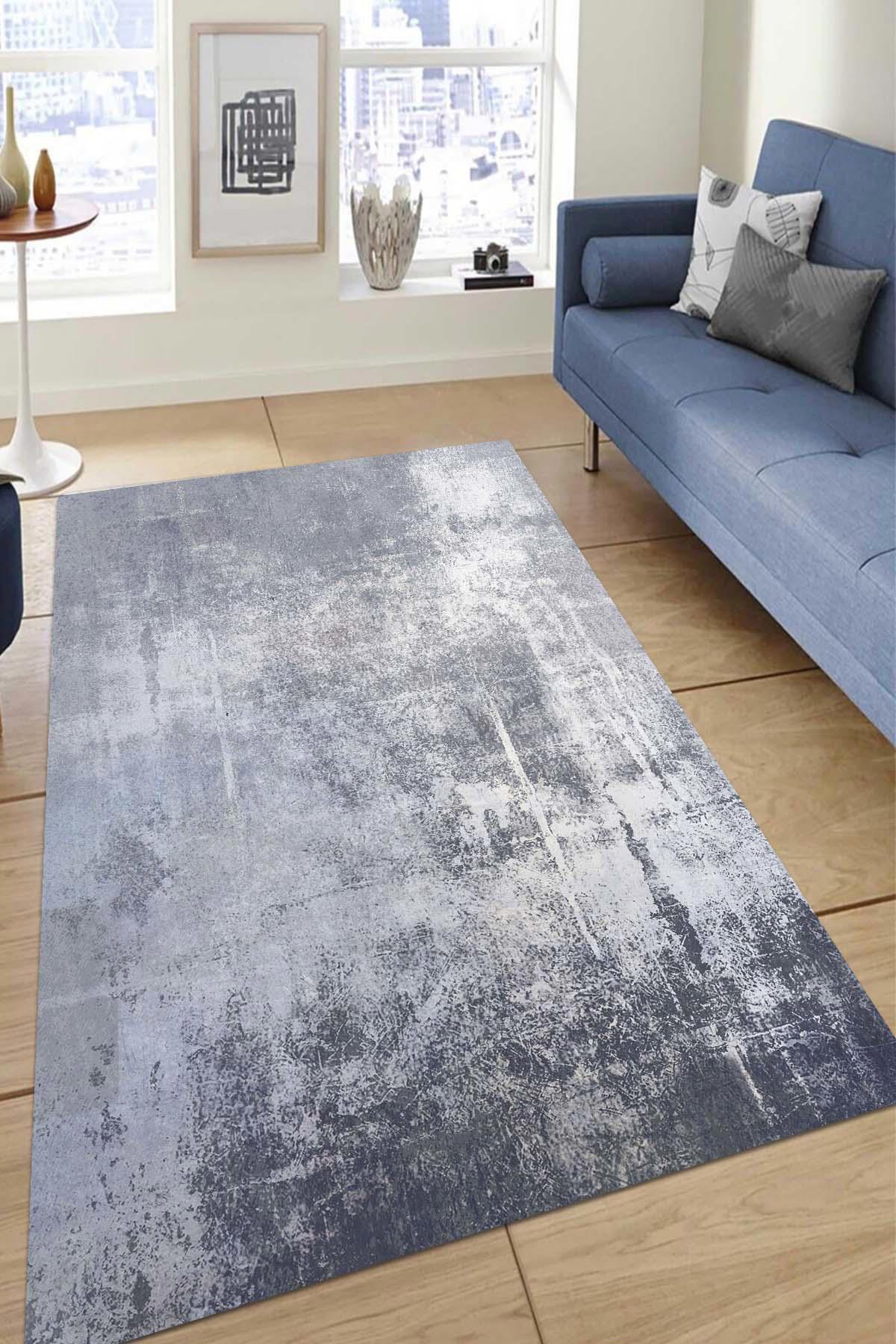 İlyaki Home Evelin Krem 0.8 mm Pamuk Silinebilir Yıkanabilir Kaymaz Dikdörtgen Makine Dokuma Salon Halısı 200x290 cm