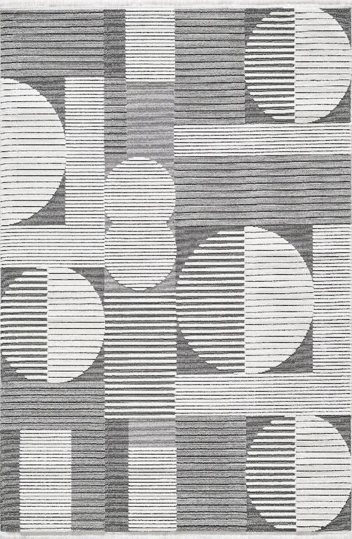 Pierre Cardin Greyna GN11B Krem 0.8 mm Akrilik Antibakteriyel Yıkanabilir İnce Kaymaz Dikdörtgen Makine Dokuma Salon Halısı 180x280 cm