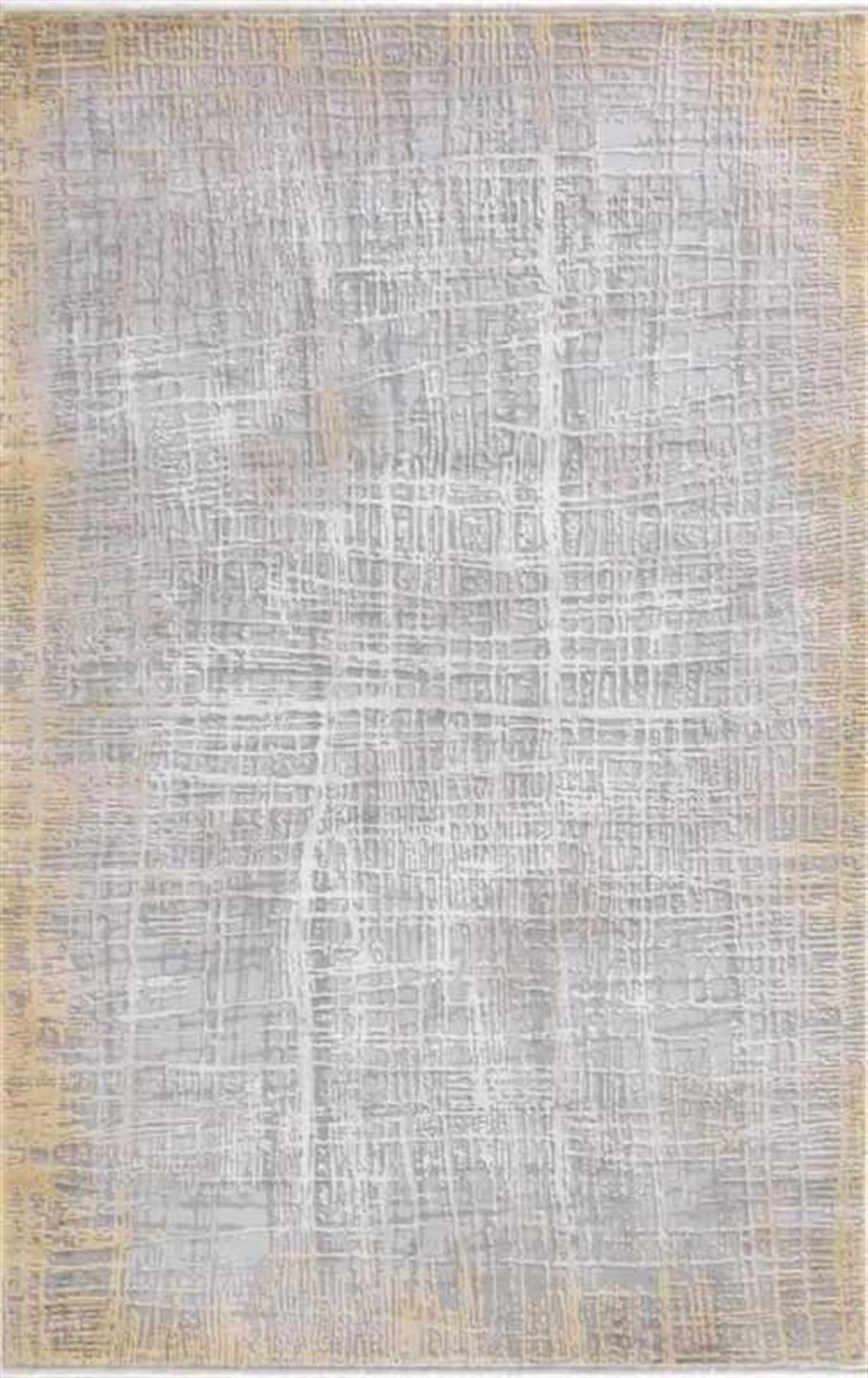 Merinos Therapy 19116 Gri 12 mm Akrilik Yumuşak Yıkanabilir Kalın Kaymaz Dikdörtgen Makine Dokuma Salon Halısı 100x150 cm