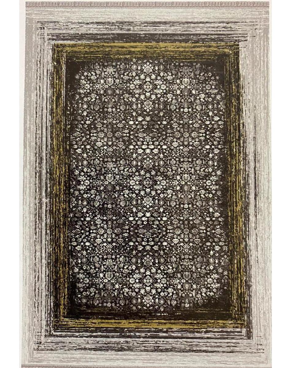 Efsane Halı 34681 Çok Renkli 8 mm Akrilik Silinebilir Yıkanabilir Orta Kaymaz Dikdörtgen Makine Dokuma Salon Halısı 80x120 cm