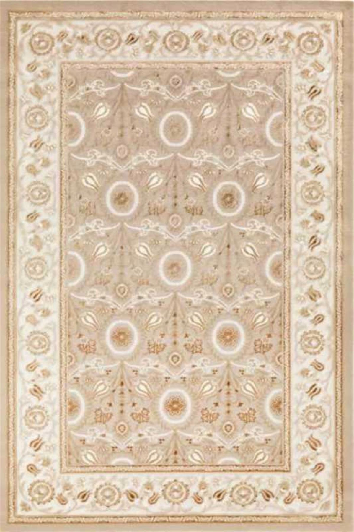 Dinarsu Gold GD003 Vizon 12 mm Akrilik Silinebilir Yıkanabilir Orta Kaymaz Dikdörtgen Makine Dokuma Oturma Odası Halısı 180x180 cm