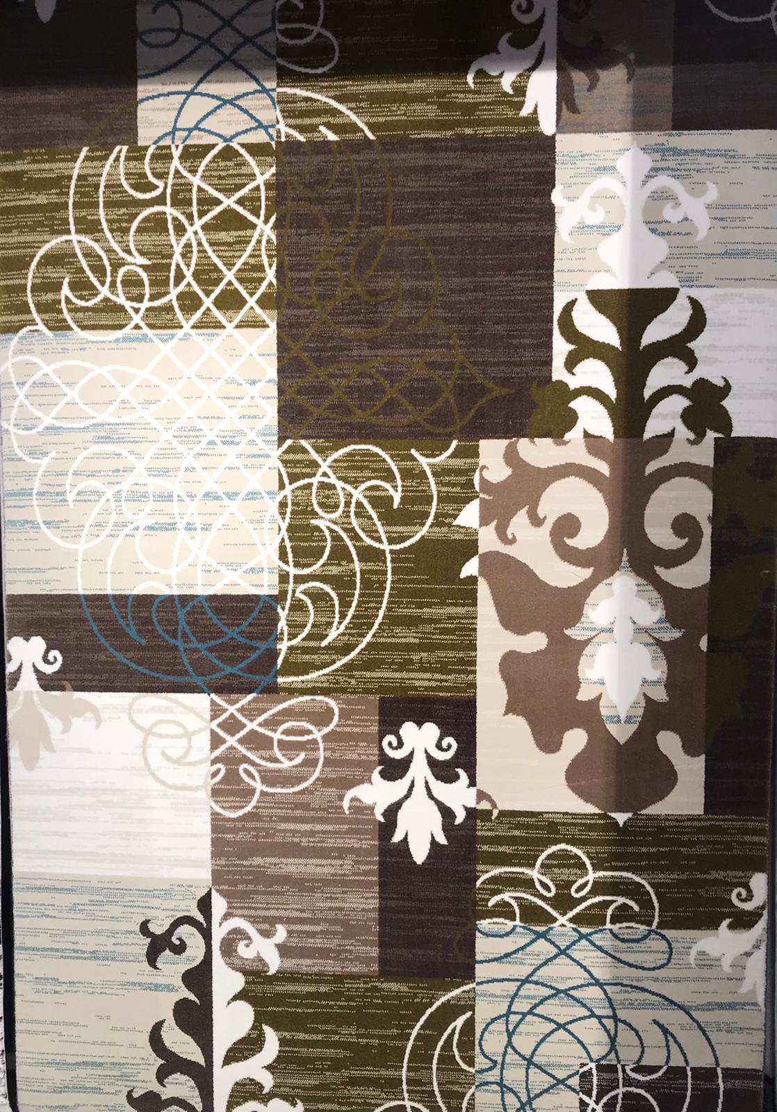 Bellona Fashion 0196 Krem Şönil Taban Dikdörtgen Makine Dokuma Salon Halısı 70x70 cm