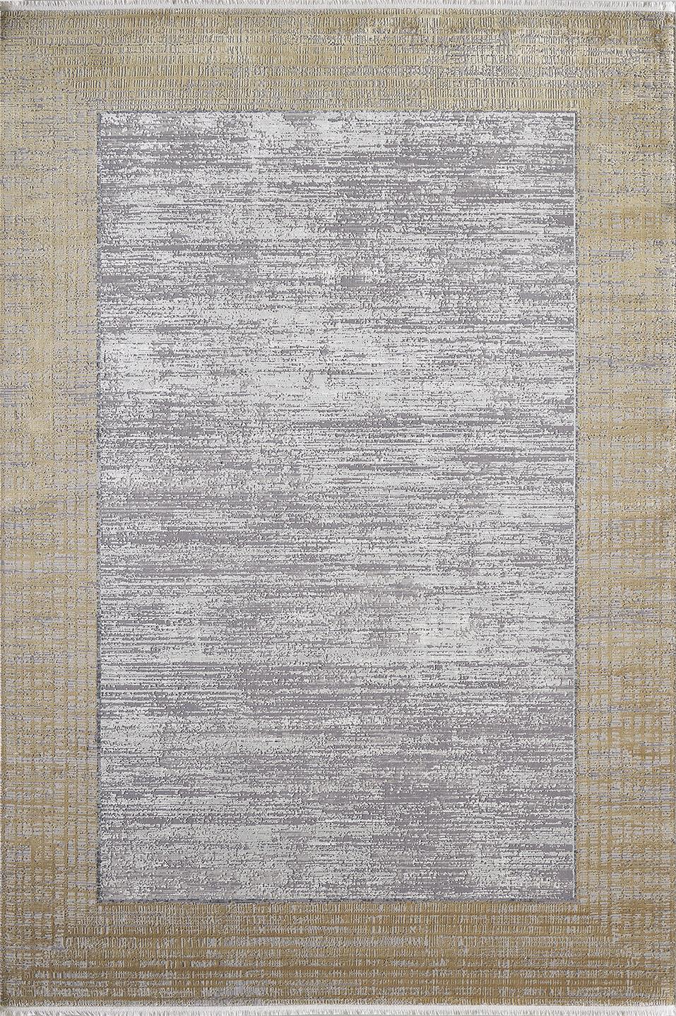 Gümüşsuyu İpekzade100 11379 Gri 8 mm Akrilik Yıkanabilir Orta Kaymaz Dikdörtgen Makine Dokuma Oturma Odası-Salon Halısı 100x150 cm