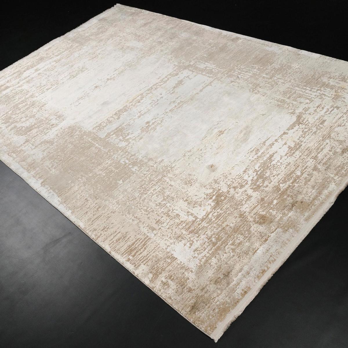 Halıcızade Krem Akrilik Yıkanabilir İnce Kaymaz Dikdörtgen Makine Dokuma Salon Halısı 100x200 cm