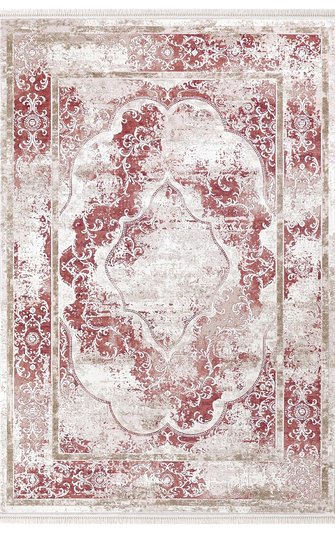 Dinarsu Arora 31889 Gri 11 mm Akrilik Yıkanabilir Kalın Kaymaz Pamuk Taban Dikdörtgen Makine Dokuma Salon Halısı 160x235 cm