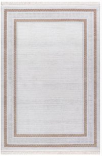 Dinarsu Arora 64879 Vizon 10 mm Akrilik Silinebilir Yıkanabilir Orta Kaymaz Dikdörtgen Makine Dokuma Oturma Odası-Salon Halısı 180x180 cm