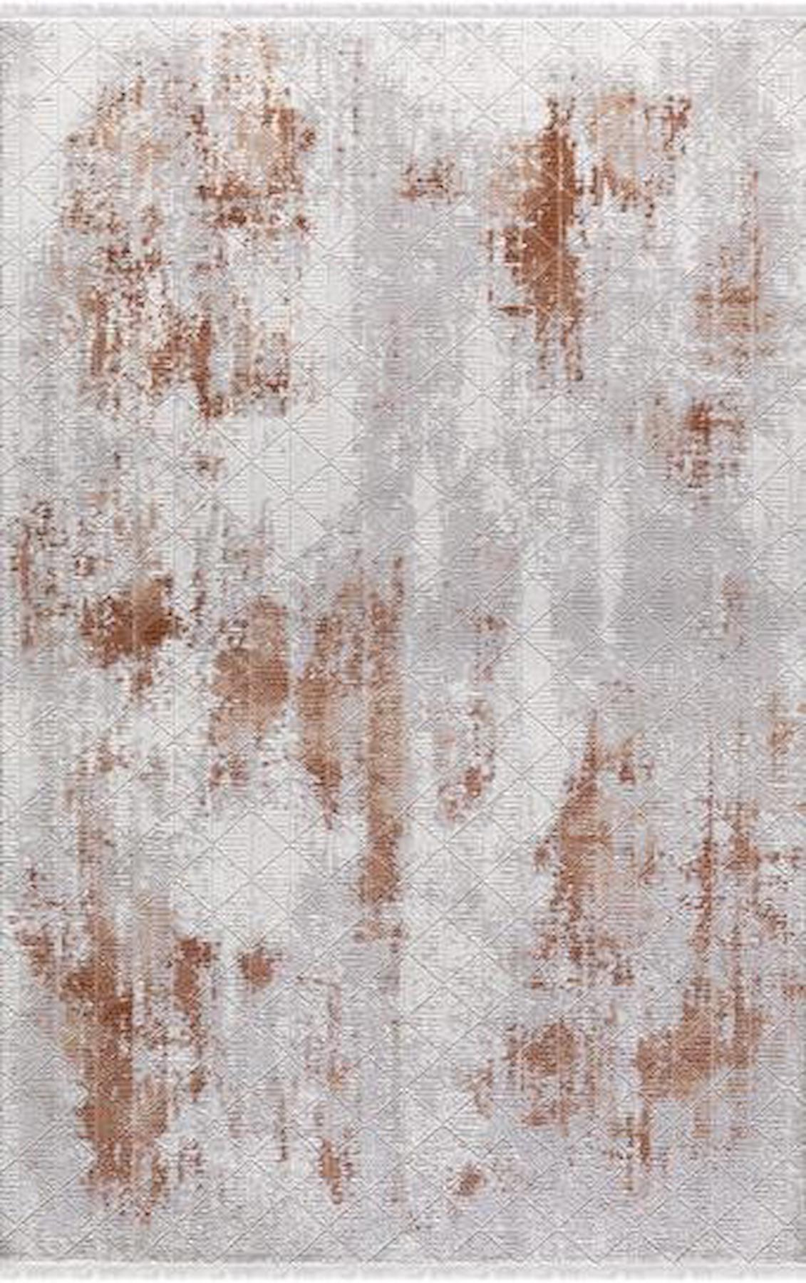 Padişah Sümela 39143 Krem 9 mm Akrilik Yıkanabilir İnce Kaymaz Dikdörtgen Makine Dokuma Salon Halısı 100x400 cm