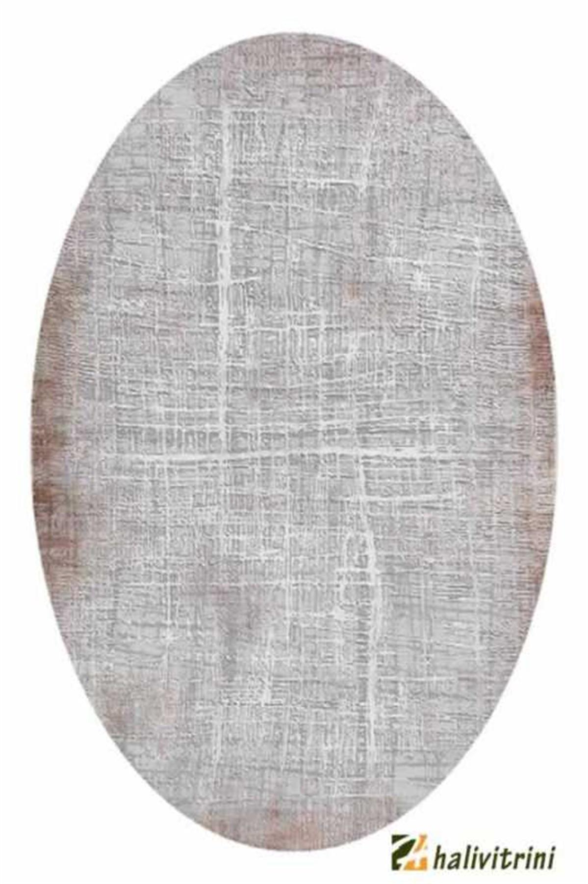 Merinos Therapy 19116 Vizon 12 mm Akrilik Yıkanabilir Kalın Kaymaz Dikdörtgen Makine Dokuma Salon Halısı 80x500 cm