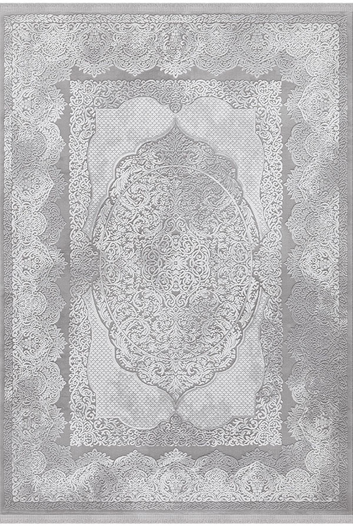 İpek Mekik Halı Safarin 7634A Krem 10 mm Akrilik Yıkanabilir Orta Kaymaz Pamuk Taban Geometrik Dikdörtgen Makine Dokuma Antre-Çocuk Odası-Salon-Yatak Odası Halısı 133x190 cm