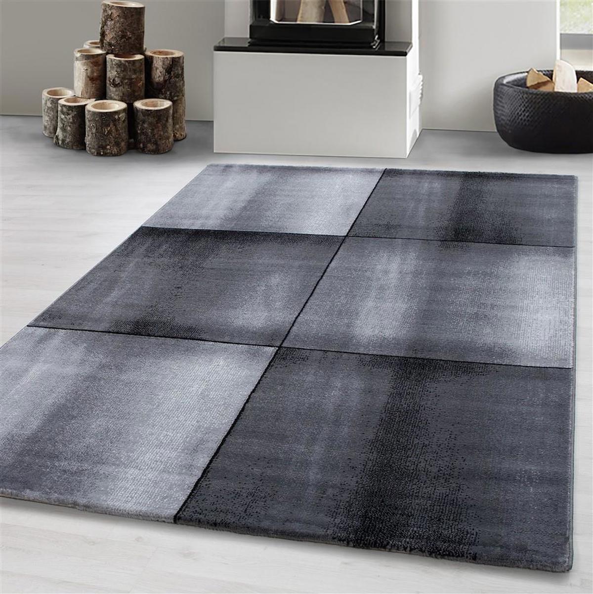 Red Halı Lila 9 mm Polipropilen Antibakteriyel Yıkanabilir İnce Kaymaz Şönil Taban Dikdörtgen Makine Dokuma Salon Halısı 180x180 cm