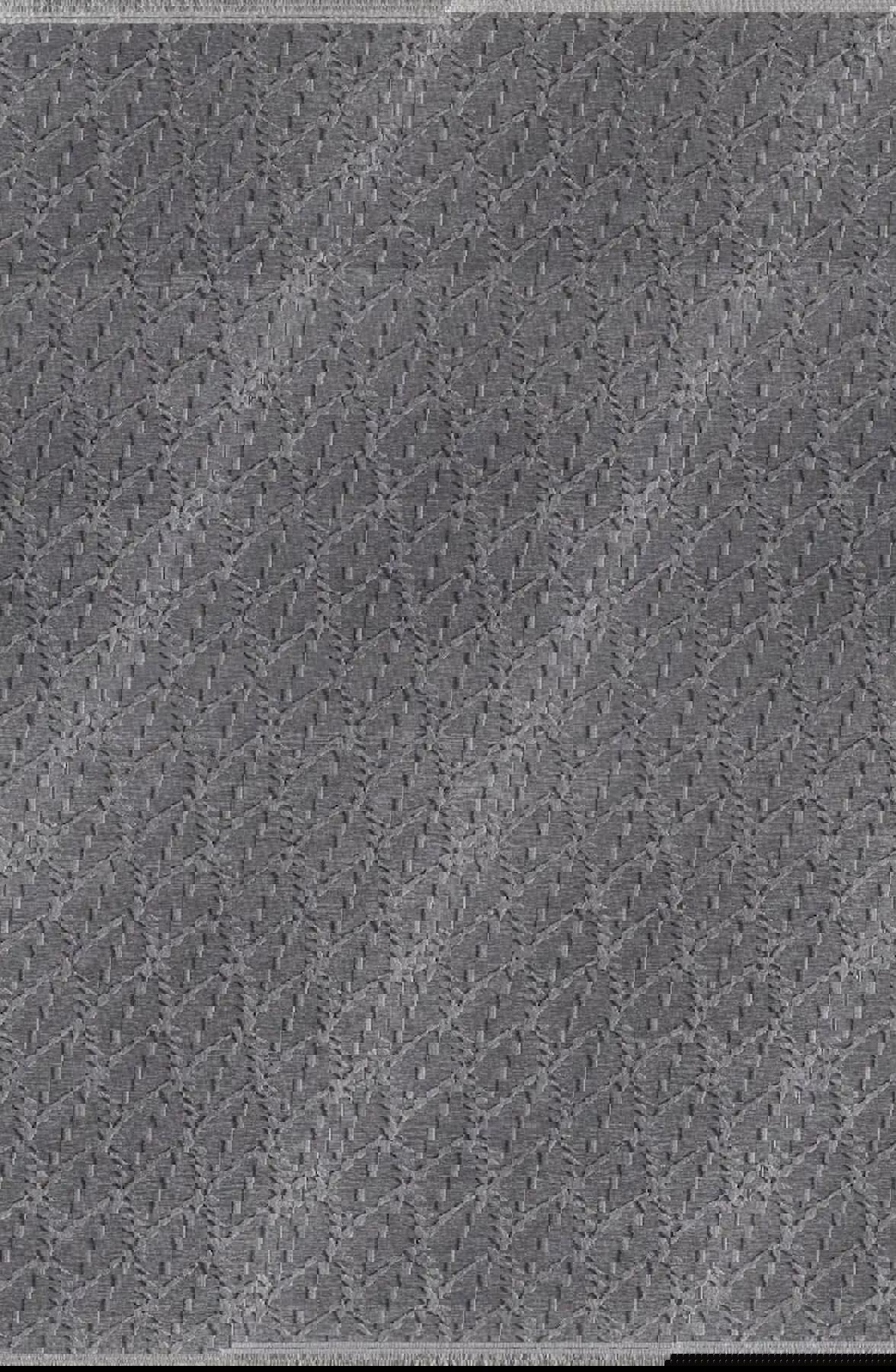 Pierre Cardin Maxwell MK04C Antrasit 0.8 mm Akrilik Yumuşak Yıkanabilir İnce Kaymaz Dikdörtgen Makine Dokuma Salon Halısı 200x290 cm